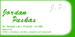 jordan puskas business card